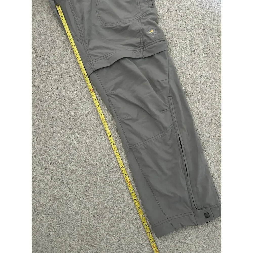 Mountain Hardwear Convertible Zip Off Hiking Pants Men’s M Regular Gray Nylon